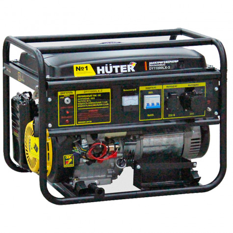 Бензиновый генератор Huter DY11000LX-3