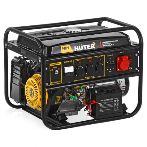 Бензиновый генератор Huter DY8000LX-3