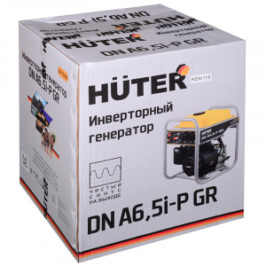 Генератор бензиновый инверторный Huter DN А6,5i-P GR